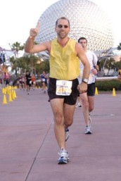 Matt Finishing The Disney Half-Marathon 2008