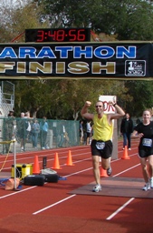 Matt Finishing The Jax Marathon 2007